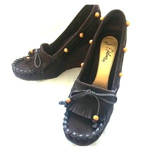 S Edelman, wedge sole loafers